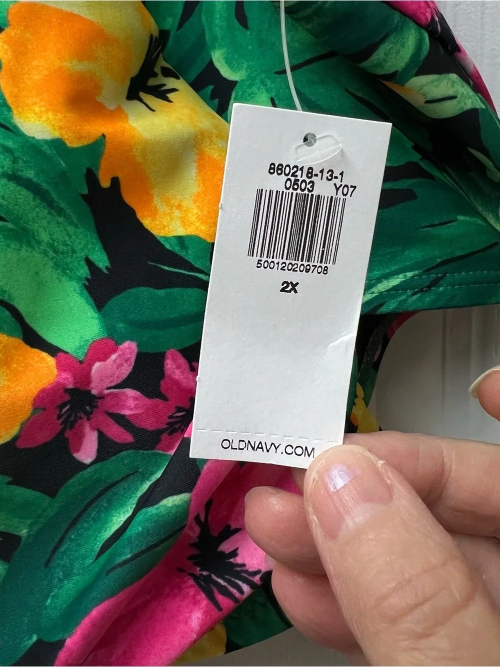 Old Navy Two Piece Bikini Tropical Floral Vacation Bathing Suit Sz 2X NWT